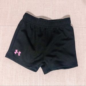 Baby Girl Black Under Armor Shorts